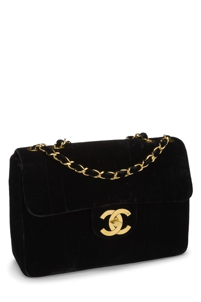 Chanel Black Caviar Vertical Flap Jumbo — photo 2