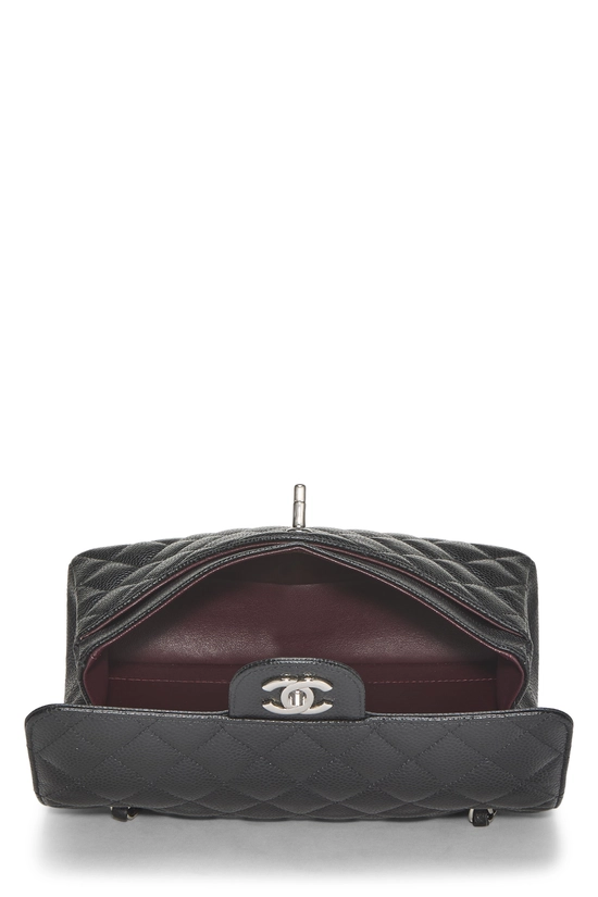 Black Quilted Caviar Classic Double Flap Small, , large image number 5