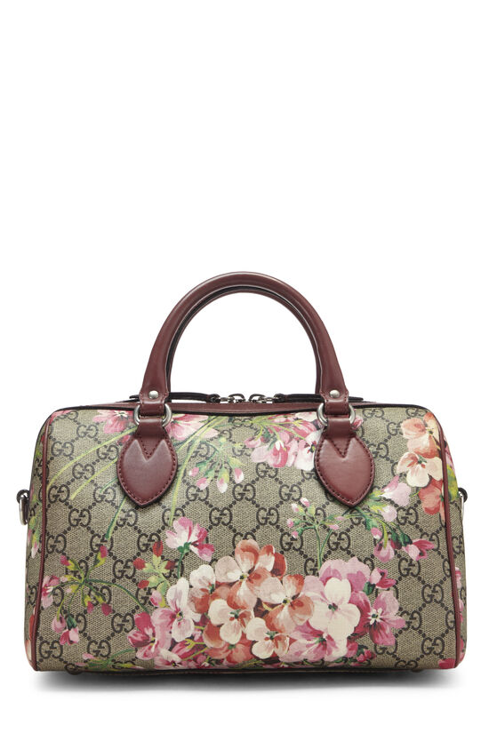 Pink GG Blooms Supreme Canvas Boston Bag Small, , large image number 5