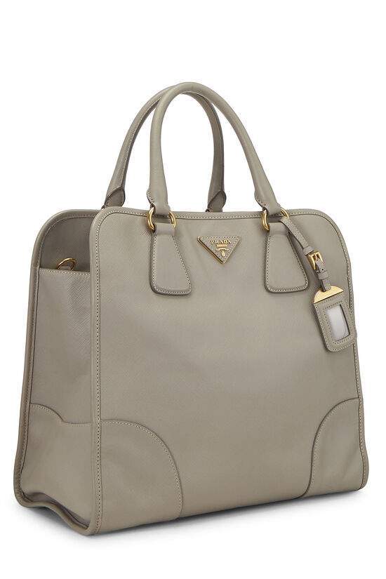 Grey Saffiano Shopping Handbag , , large image number 2