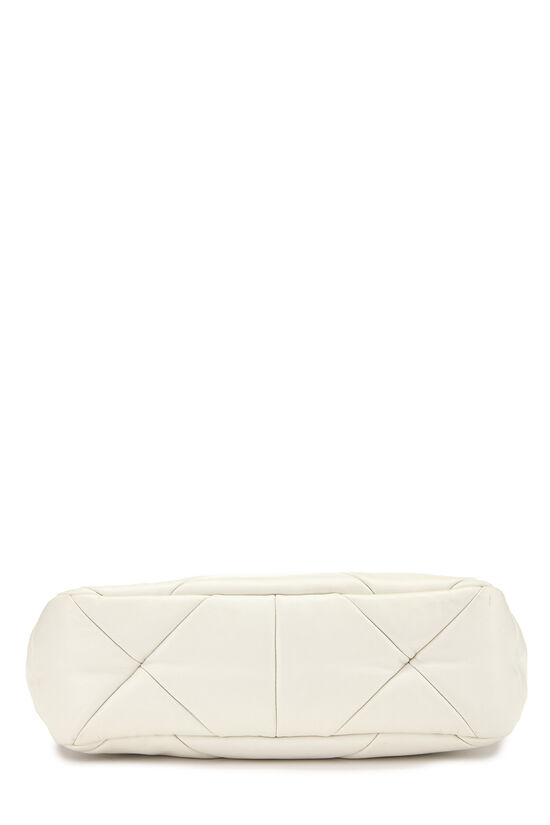 White Quilted Nappa System Shoulder Bag, , large image number 4