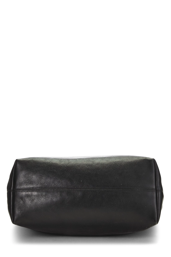 Black Leather Cross Patch Tote, , large image number 4