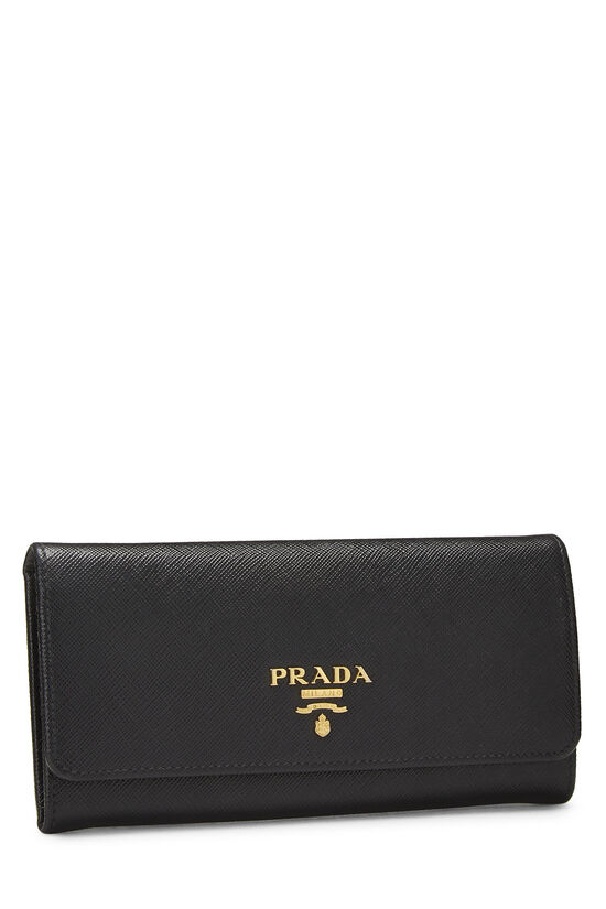Black Saffiano Continental Wallet, , large image number 1
