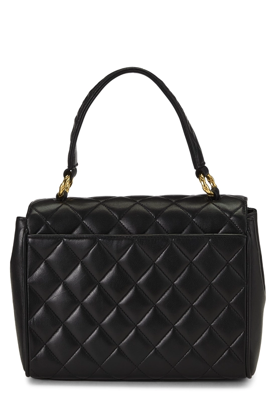 Black Quilted Lambskin Kelly Small, , large image number 3