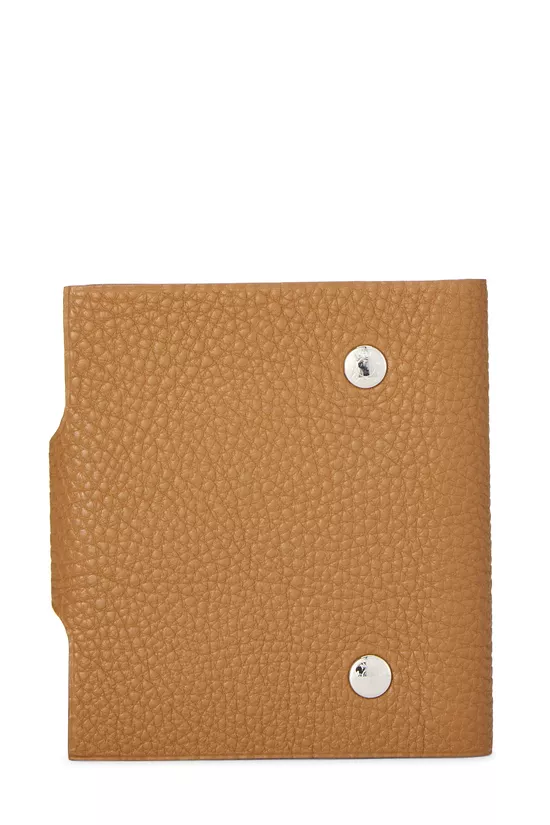 Brown Togo Leather Ulysse Mini Model Notebook, , large image number 2