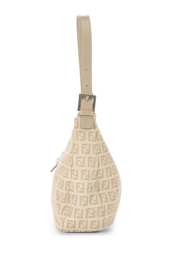 Beige Zucchino Canvas Shoulder Bag, , large image number 2
