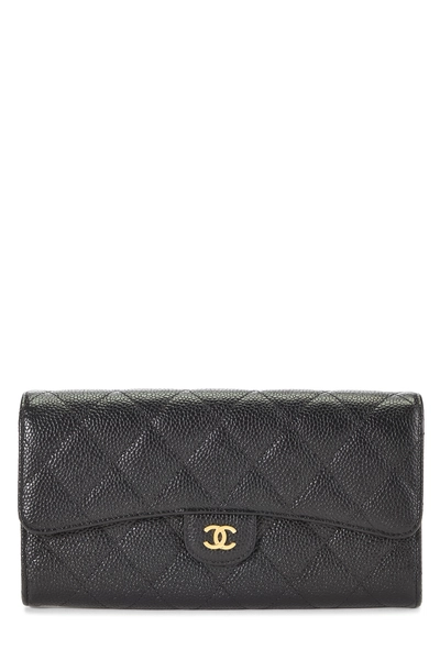 Black Caviar Classic Flap Wallet