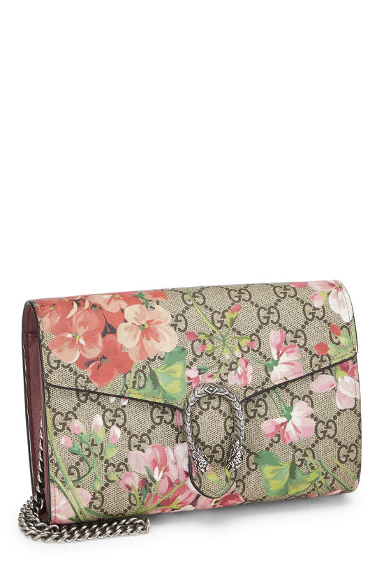 Pink GG Blooms Supreme Canvas Dionysus Wallet on Chain (WOC), , large image number 3