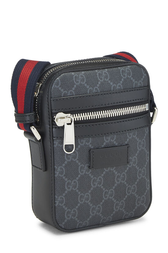 Black GG Supreme Canvas Vertical Web Messenger, , large image number 1