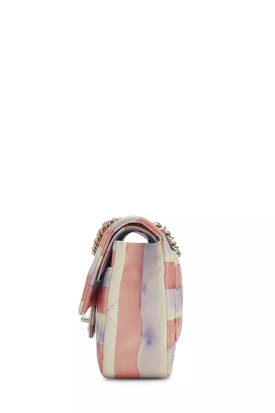 Multicolor Lambskin Watercolor Classic Double Flap Medium, , large image number 2