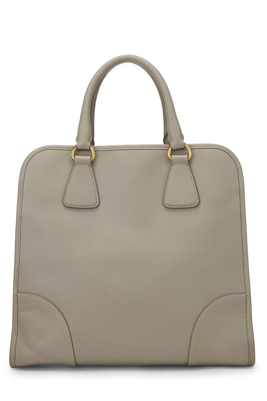 Grey Saffiano Shopping Handbag , , large image number 4