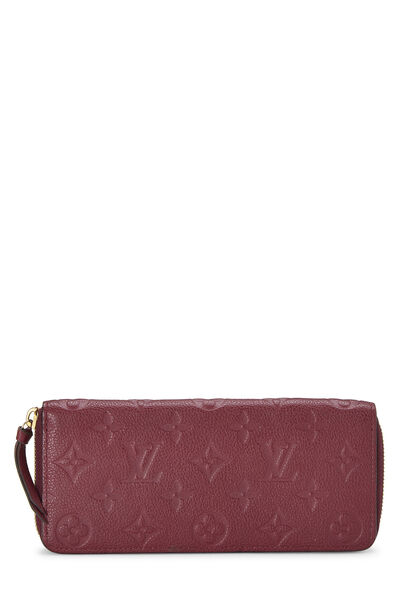 Burgundy Monogram Empreinte Clemence Wallet