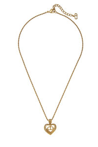 Chanel Gold Lettered Charm Necklace Q6JATE17DB038