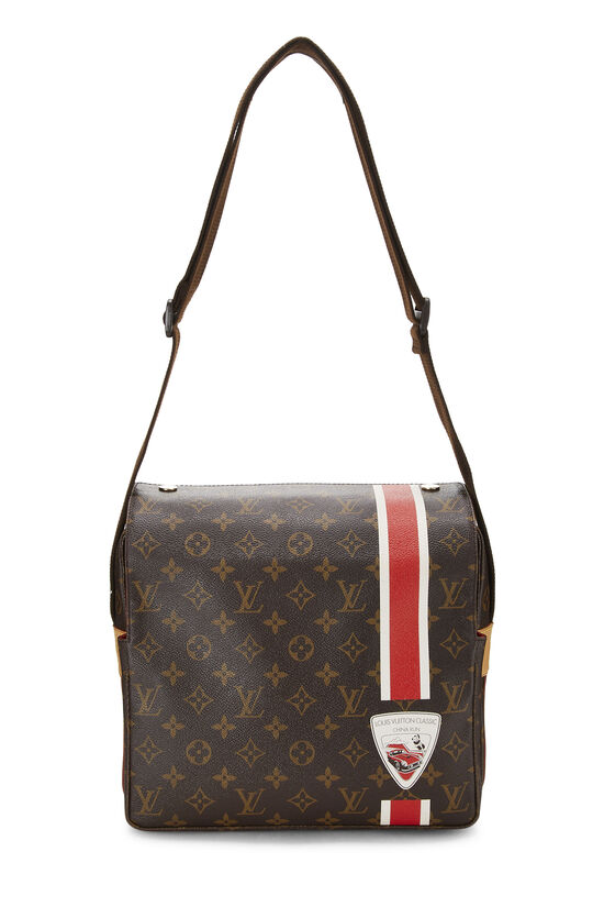 Louis Vuitton Rare China Run Naviglio Monogram Canvas Messenger Bag