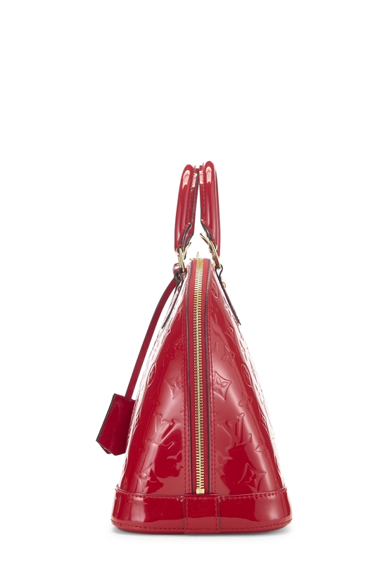 Red Monogram Vernis Alma PM NM, , large image number 2