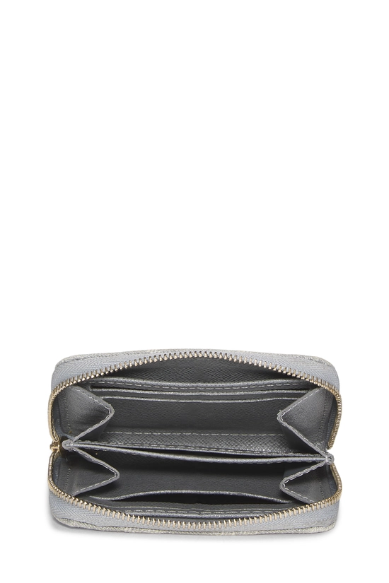Pre-Owned Grey Denim Monogram Zippy Coin Purse QJA0OE0WEB000