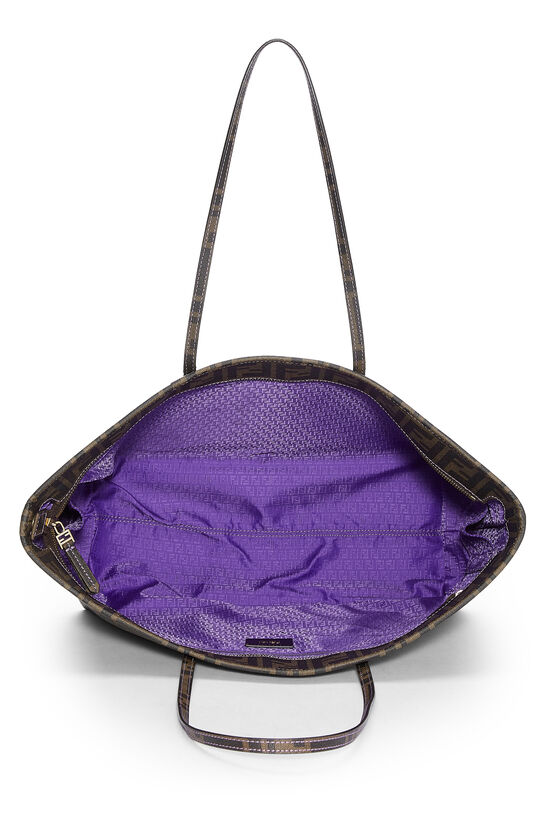 Purple Zucca Coated Canvas Roll Tote, , large image number 5