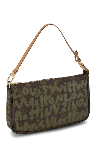 Louis Vuitton Stephen Sprouse x Louis Vuitton Green Monogram Graffiti Pochette Accessoires — photo 2