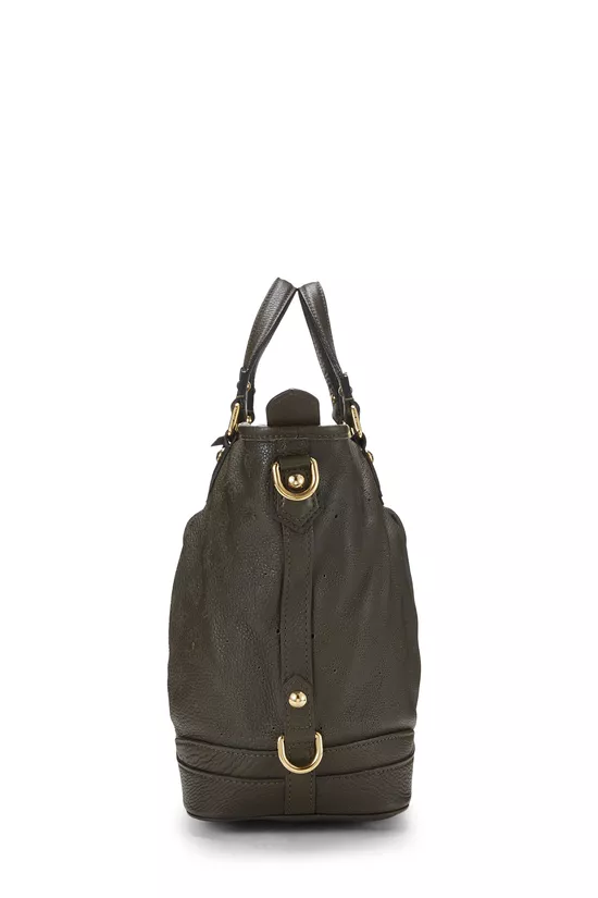 Green Monogram Mahina Leather Stellar PM, , large image number 2