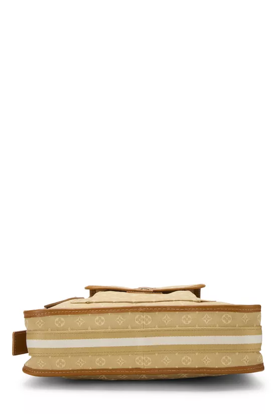 Beige Monogram Mini Lin Besace Mary Kate, , large image number 4