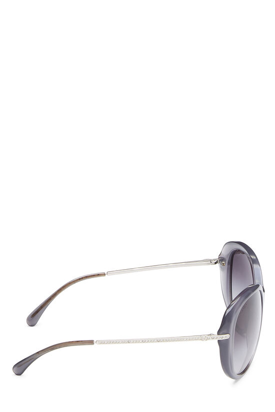 Grey Acetate & Crystal Sunglasses, , large image number 2