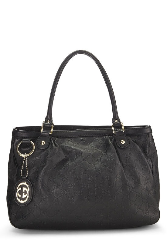 Black Guccissima Leather Sukey Handbag, , large image number 1