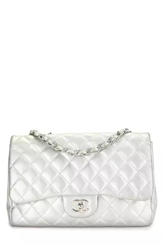 Silver Quilted Leather New Classic Jumbo, , large image number 0