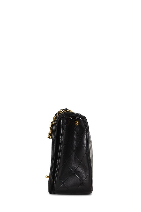 Black Quilted Lambskin Full Flap Small, , large image number 2