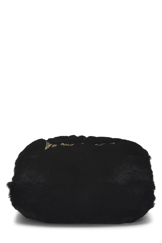 Black Lapin Fur Muff, , large image number 4