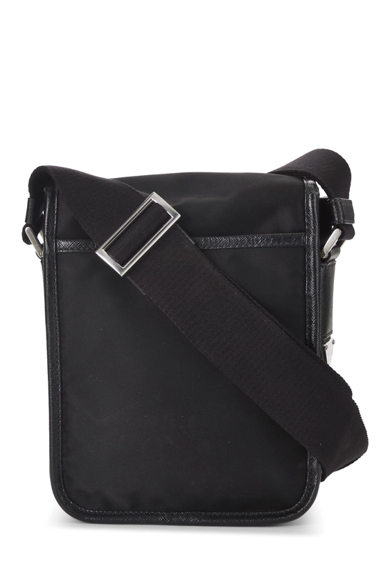 Black Nylon Buckle Messenger Bag, , large image number 3