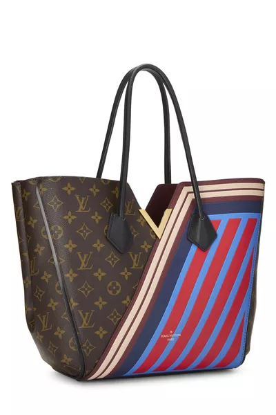 Multicolor Monogram Canvas Striped Kimono MM, , large