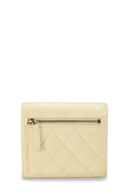 Yellow Caviar Classic Flap Compact Wallet, , large image number 2