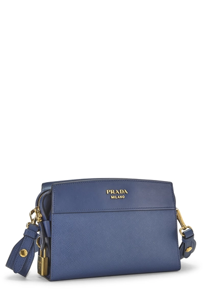 Prada Blue Saffiano Esplanade Crossbody — photo 2