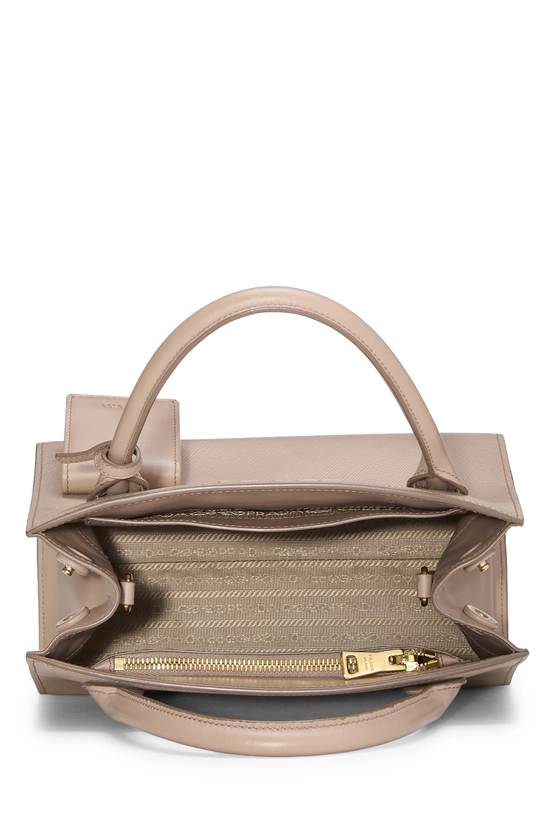 Pink Saffiano Leather Monochrome Bag Small, , large image number 5