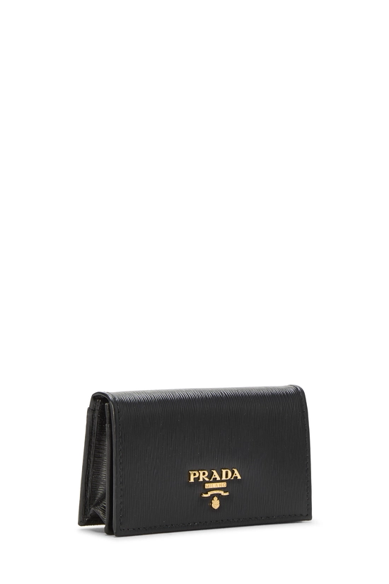 Black Vitello Move Card Holder, , large image number 1
