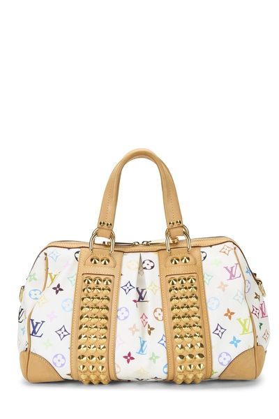Louis Vuitton Takashi Murakami x Louis Vuitton White Monogram Multicolore Courtney MM