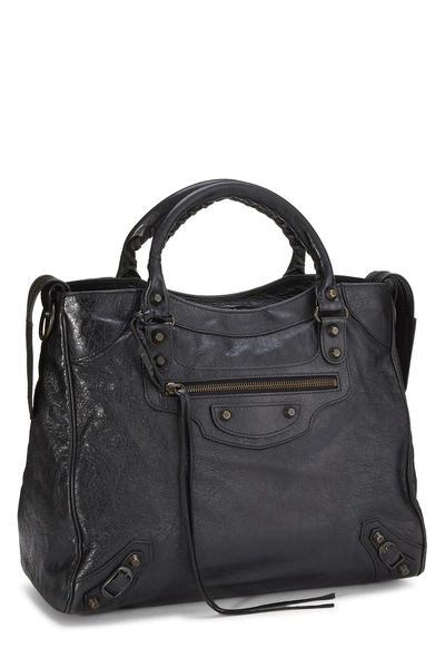 Black Agneau Classic Velo Bag, , large