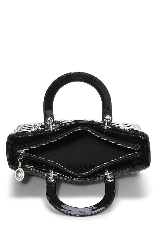 Black Cannage Patent Leather Lady Dior Large, , large image number 5