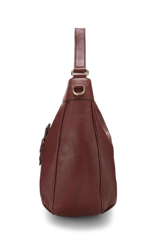 Brown Leather Dressage Horsebit Hobo, , large image number 2