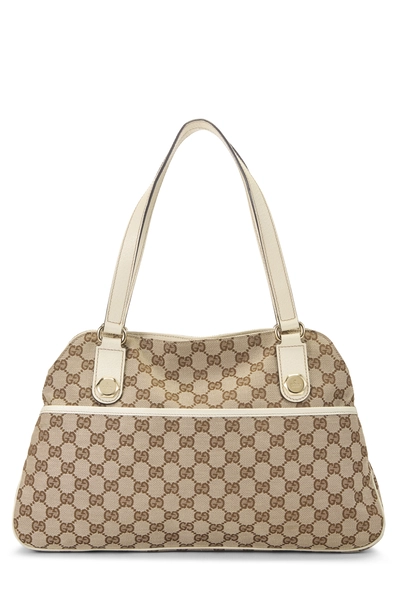 Gucci Original GG Canvas Charmy Pocket Tote Large