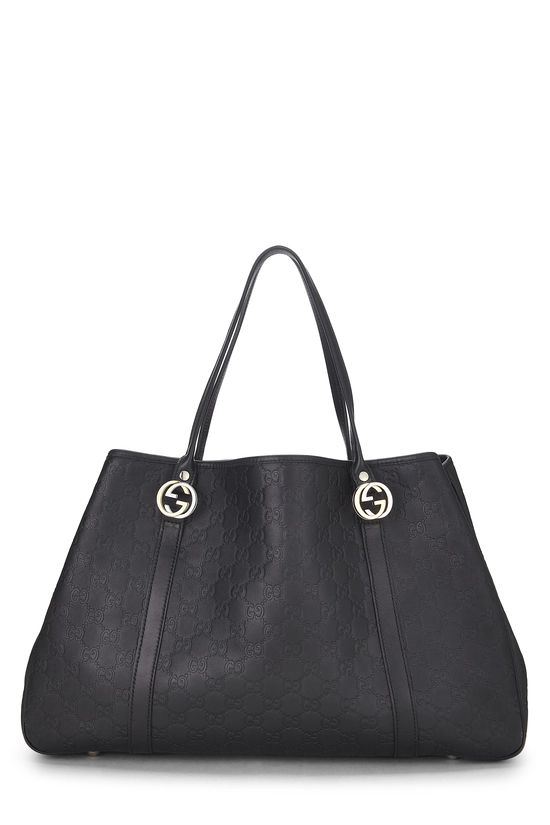 Black Guccissima GG Twins Tote, , large image number 0
