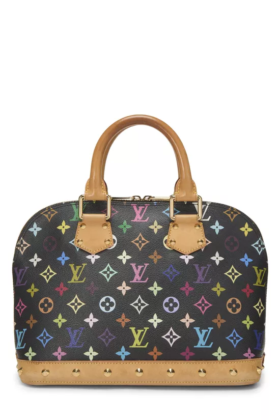 Takashi Murakami x Louis Vuitton Black Monogram Multicolore Alma PM, , large image number 3