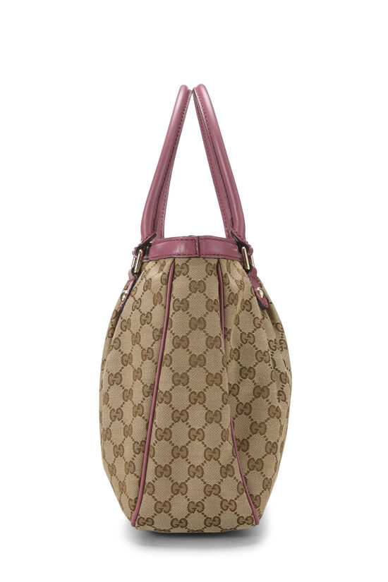 Pink Original GG Canvas Zip Sukey Handbag, , large image number 2