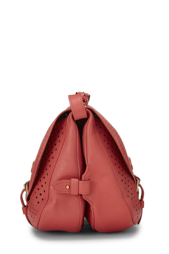 Pink Perforated Leather Saumur 30, , large image number 3