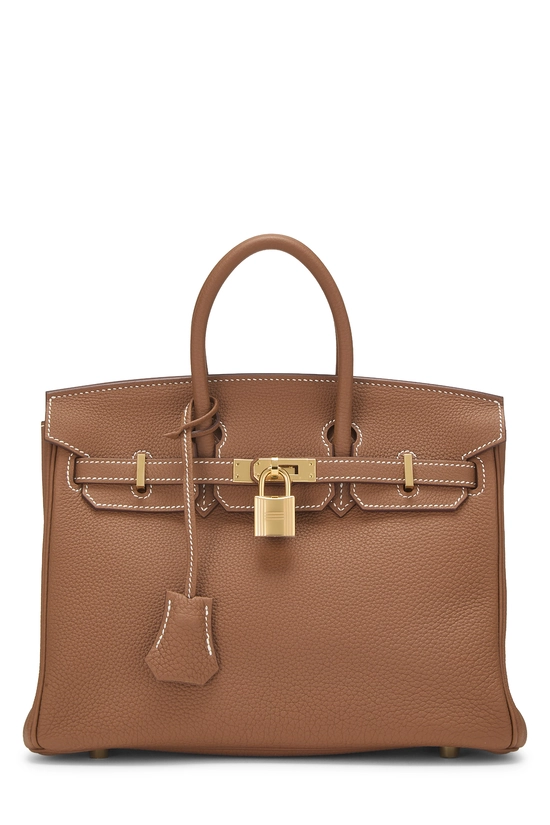 Gold Togo Birkin 25, , large image number 0
