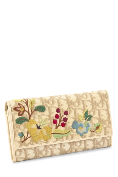 Multicolor Coated Canvas Diorissimo Floral Wallet, , large