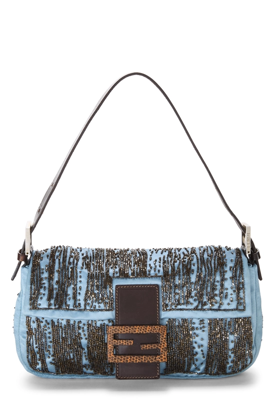 Blue Embellished Baguette, , large image number 0