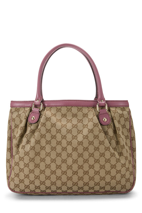 Pink Original GG Canvas Zip Sukey Handbag, , large image number 3