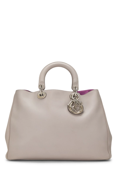 Grey Leather Diorissimo Large