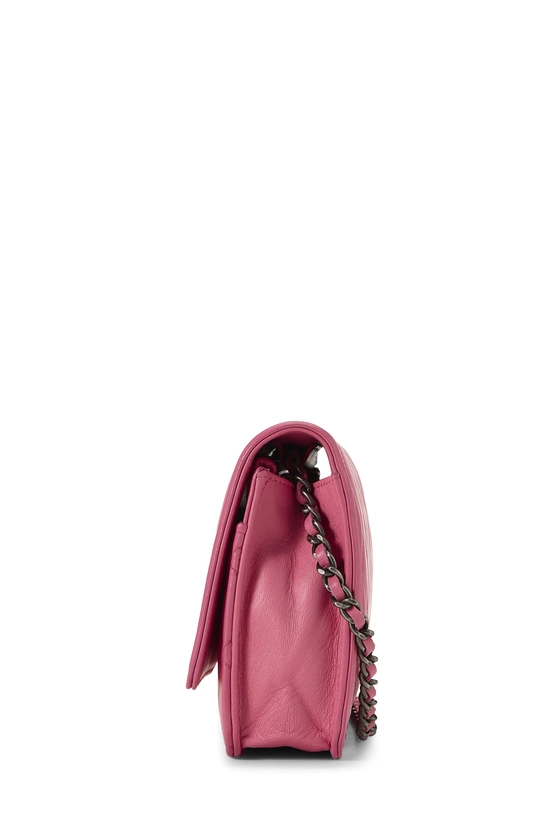 Pink Lambskin Boy Wallet on Chain (WOC), , large image number 2